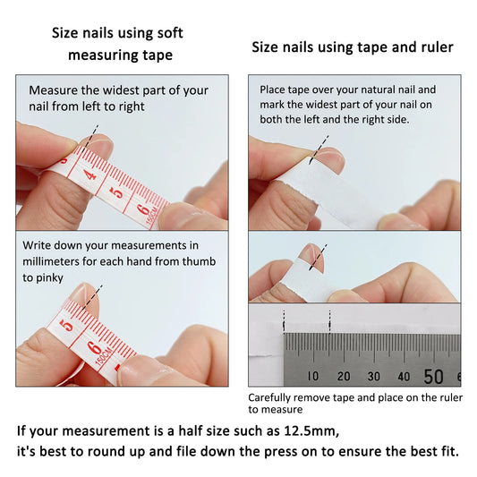 10Pcs Glitter Handmade Press On Nails Short Round Japanese Heart Diamond Full Cover Autumn Decorative Manicure Wearable Nail Tip