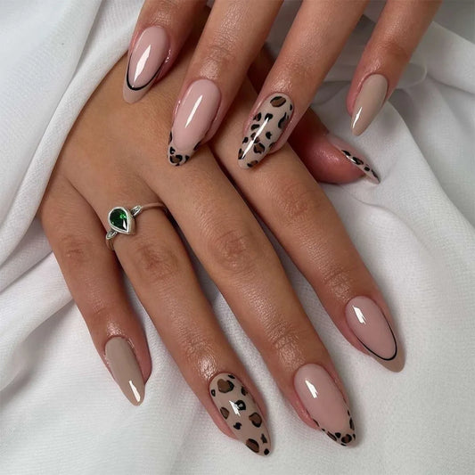 24pcs Wine Red Press on Nails Wearable French Bow Cat's Eye Design Oval Nails Tips Rhinestone Design False Nail Art Fake Nail