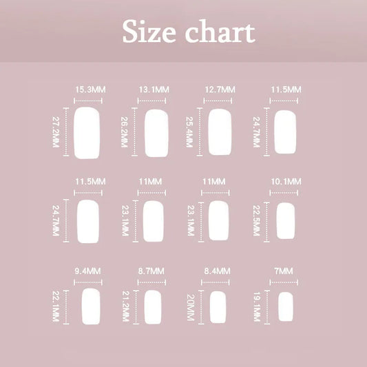 Simple White French Wearable Nail Art Fashion Long Square Fake Nails Full Cover Detachable Finished False Nails Press on Nails