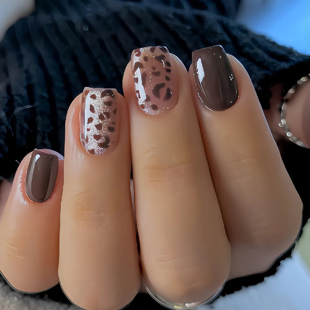 24pcs Press on Nails Short Almond Bowknot Black Press on Nails White Pearl Sweet French Tip Press on Nails Cute Nail Artificial