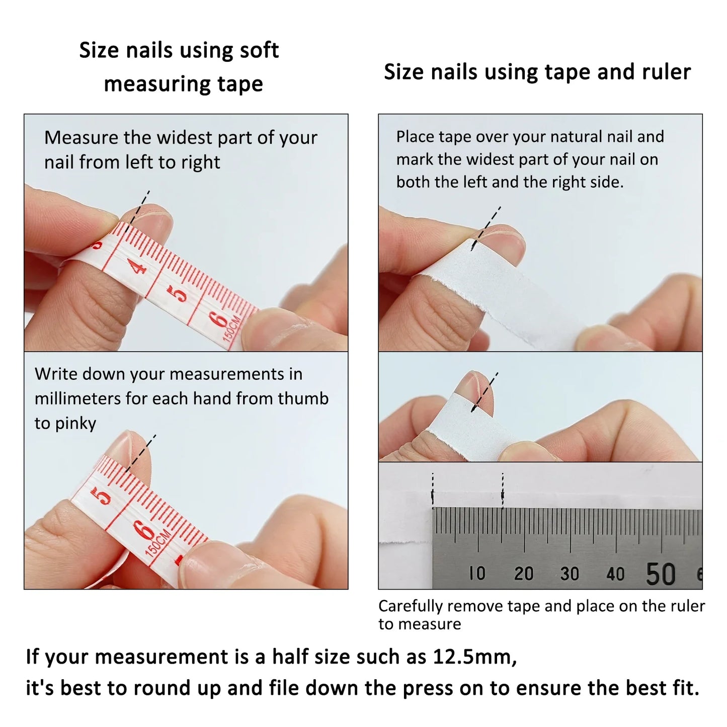 10Pcs Handmade Press On Nails Full Cover Flower Design Short Round Head Gold False Nails Artificial Manicure Wearable Nail Tips