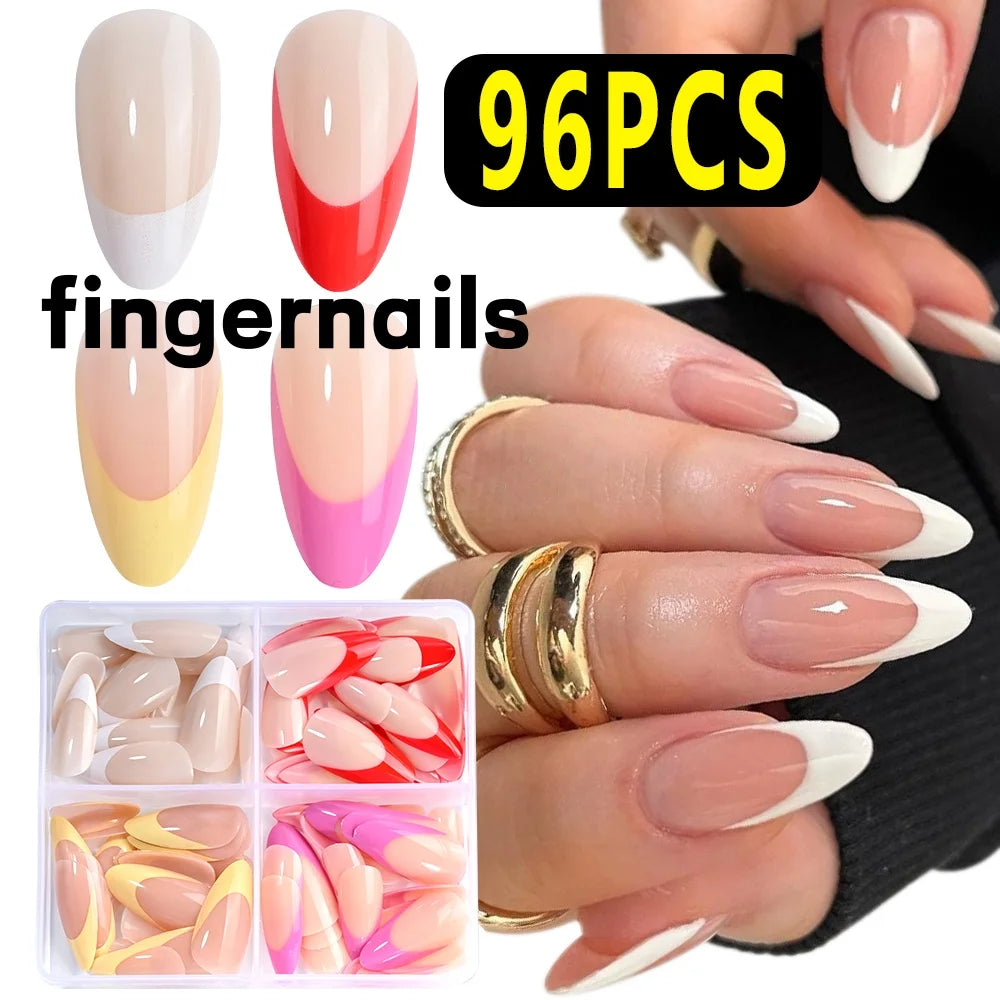 Cherry – Red Short French Press-On Toenails