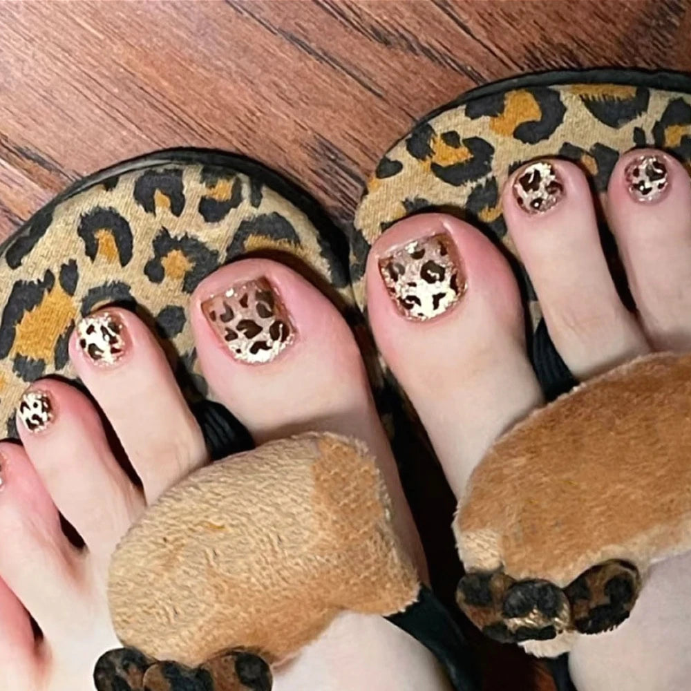 Wildcat – Leopard Cat Eye Press-On Toenails