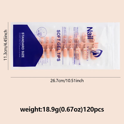 Blossom – Pink French Square Press-On Toenails