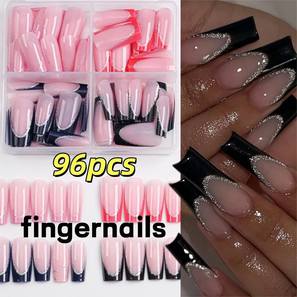 Cherry – Red Short French Press-On Toenails