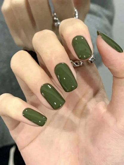 ARTAUG 24PCS Short colourful press on nails cartoon drawing press on nails cute sweety nails for girl women gift