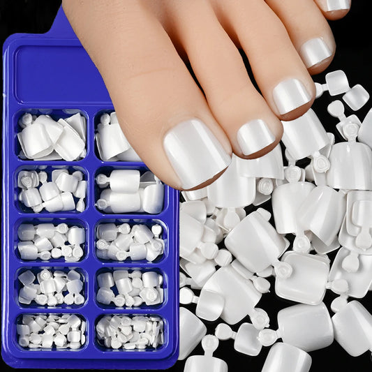 120pcs Black Acrylic Short Square Fake Toenails Solid Neon Summer False Toe nails Full Cover Fashion False Toe Nails For Women*6