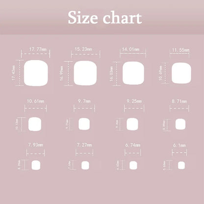 Flowers White French Artificial Toenails Nude Pink Toe False Nails with Glue Wearable Short Flat Shape Fake Toenails Wholesale